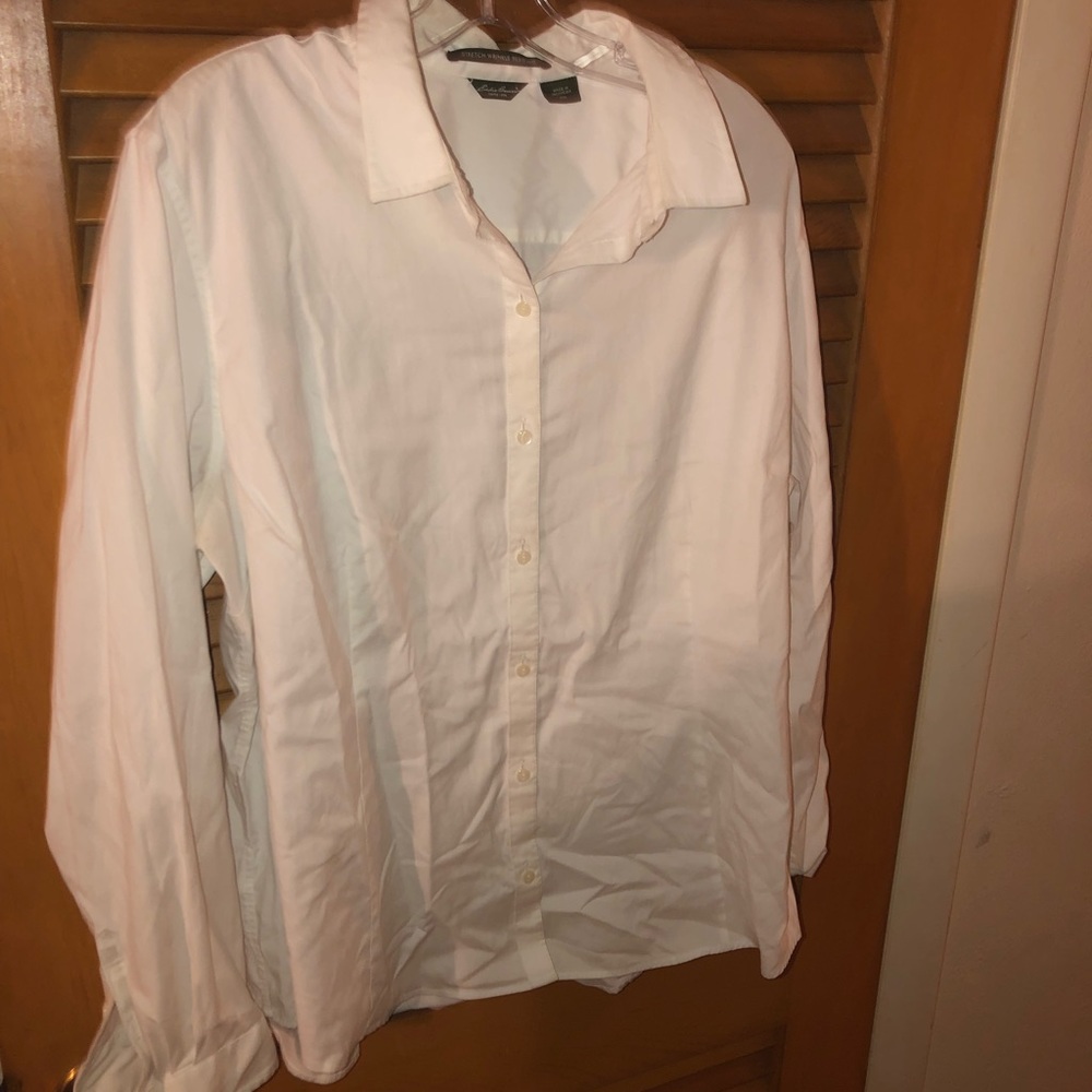 White button-down shirt